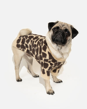 Teplý elastický svetr pro psa s leopardím vzorem BREGO