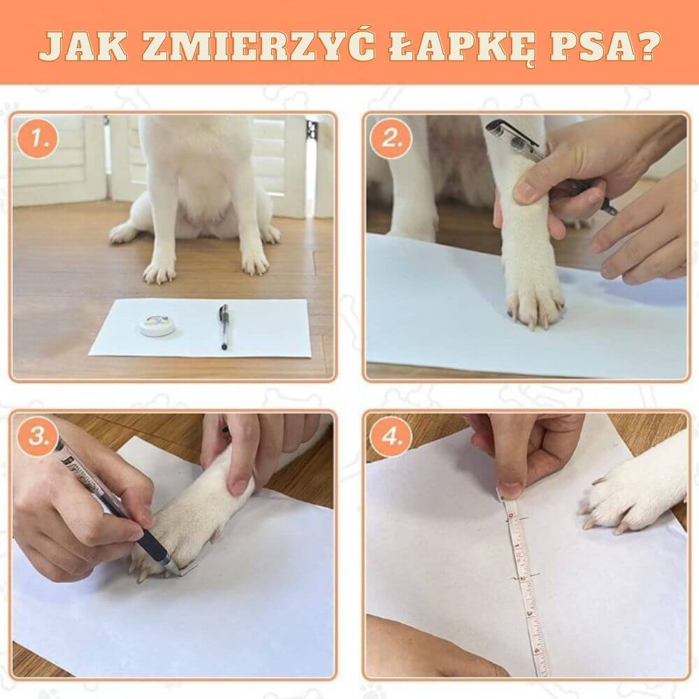 Antypoślizgowe skarpetki z rzepem dla dużego psa ZEB