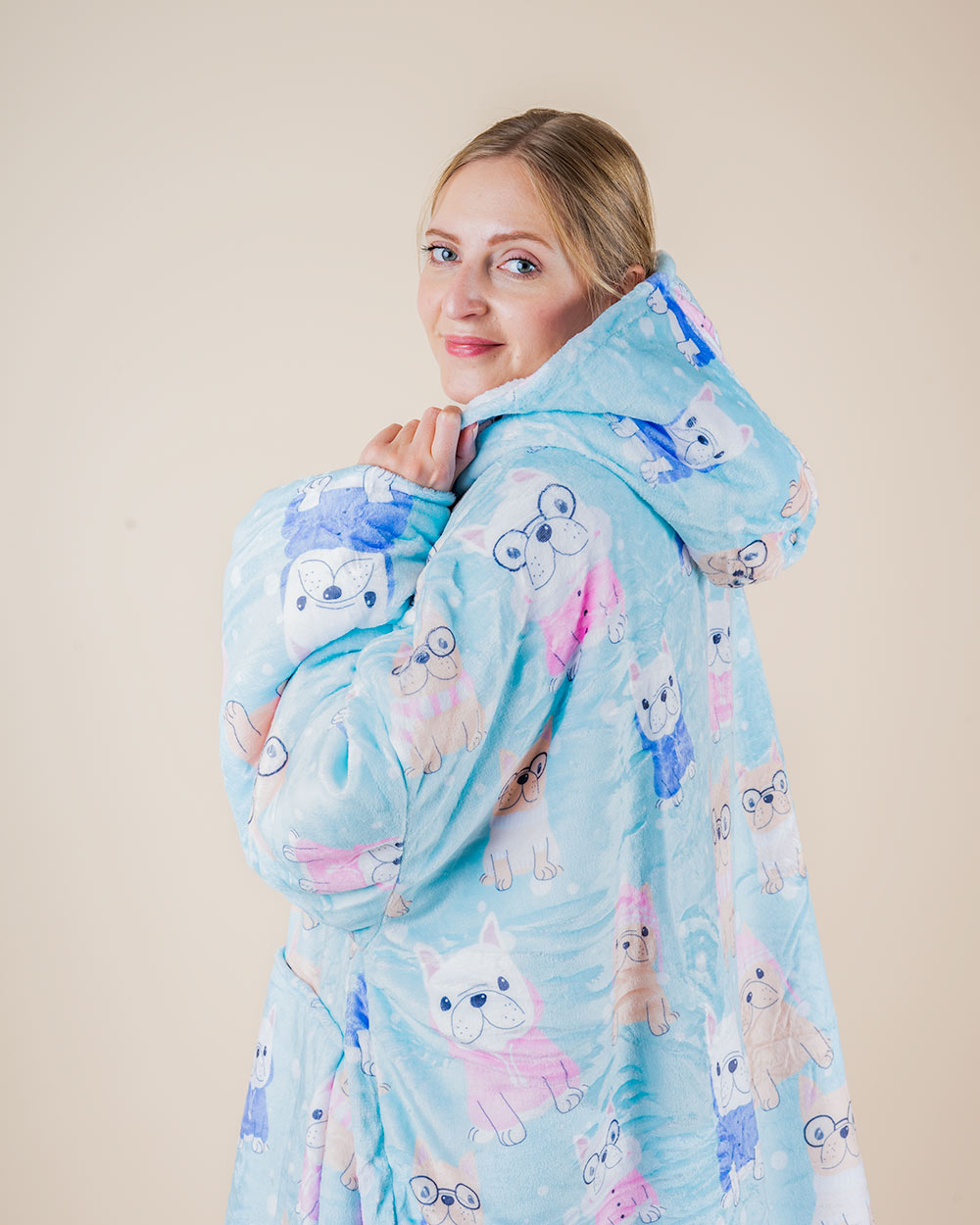 Bluza koc kocobluza w buldożki BUBU