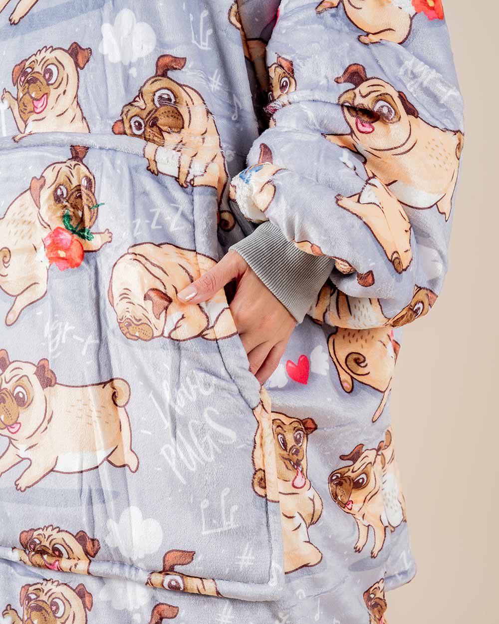 Bluza koc kocobluza w mopsy PUGY
