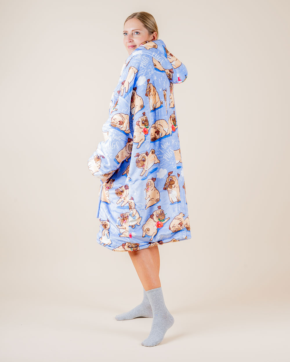 Bluza koc kocobluza w mopsy PUGY