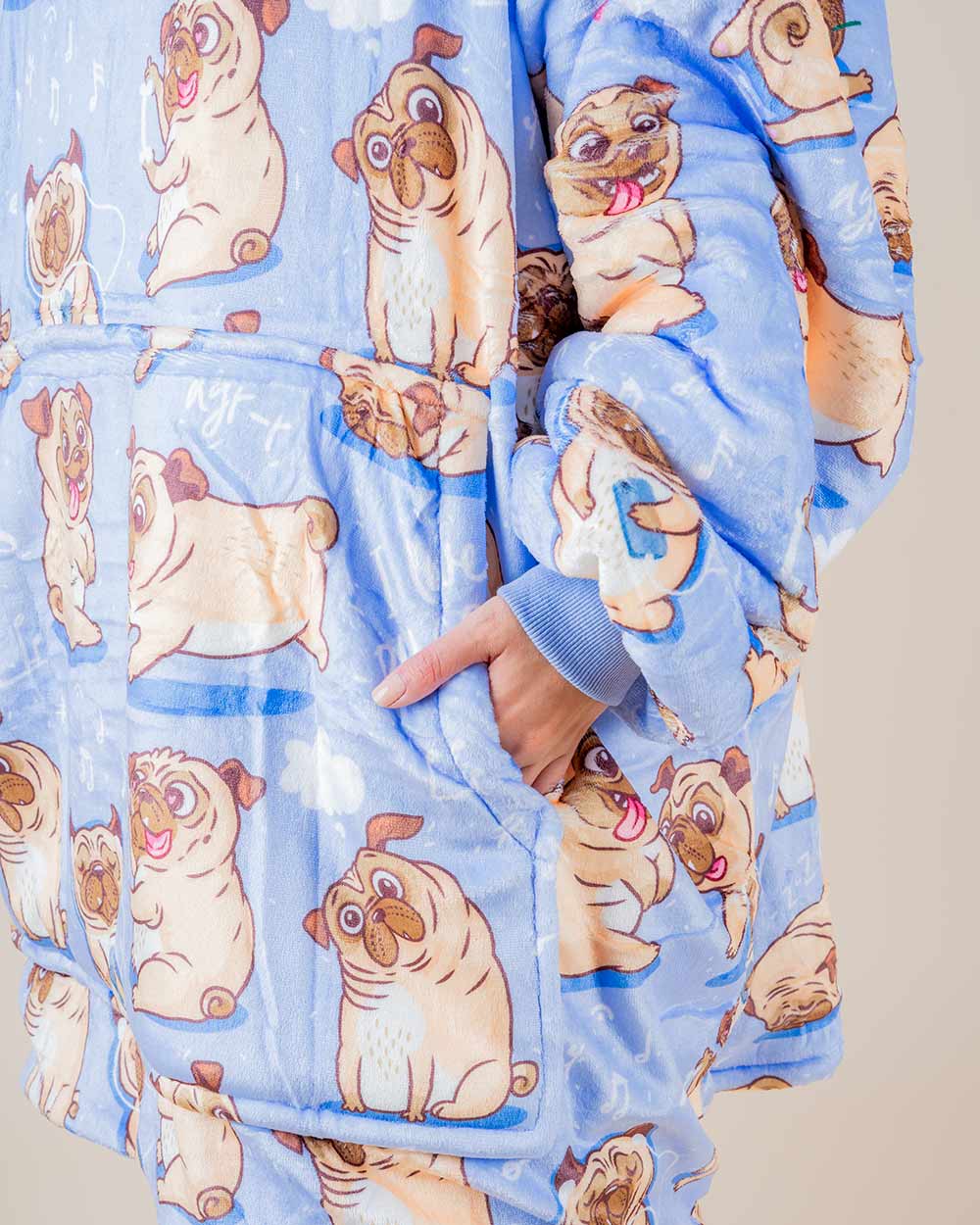 Bluza koc kocobluza w mopsy PUGY