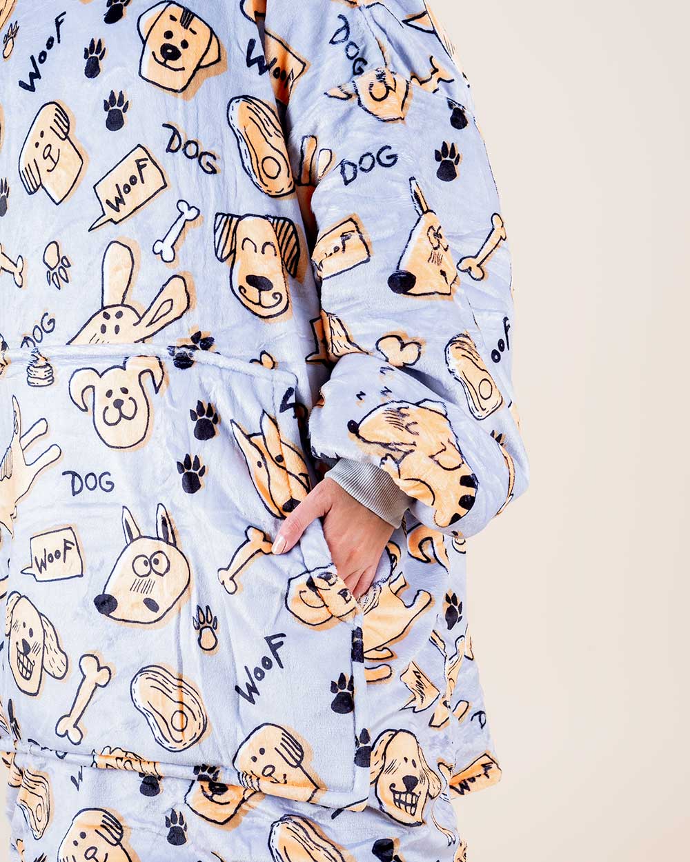 Bluza koc kocobluza w pieski WOOF TIME