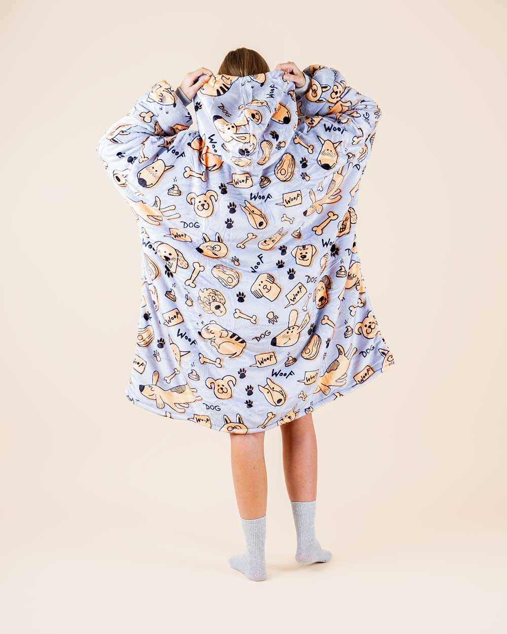 Bluza koc kocobluza w pieski WOOF TIME