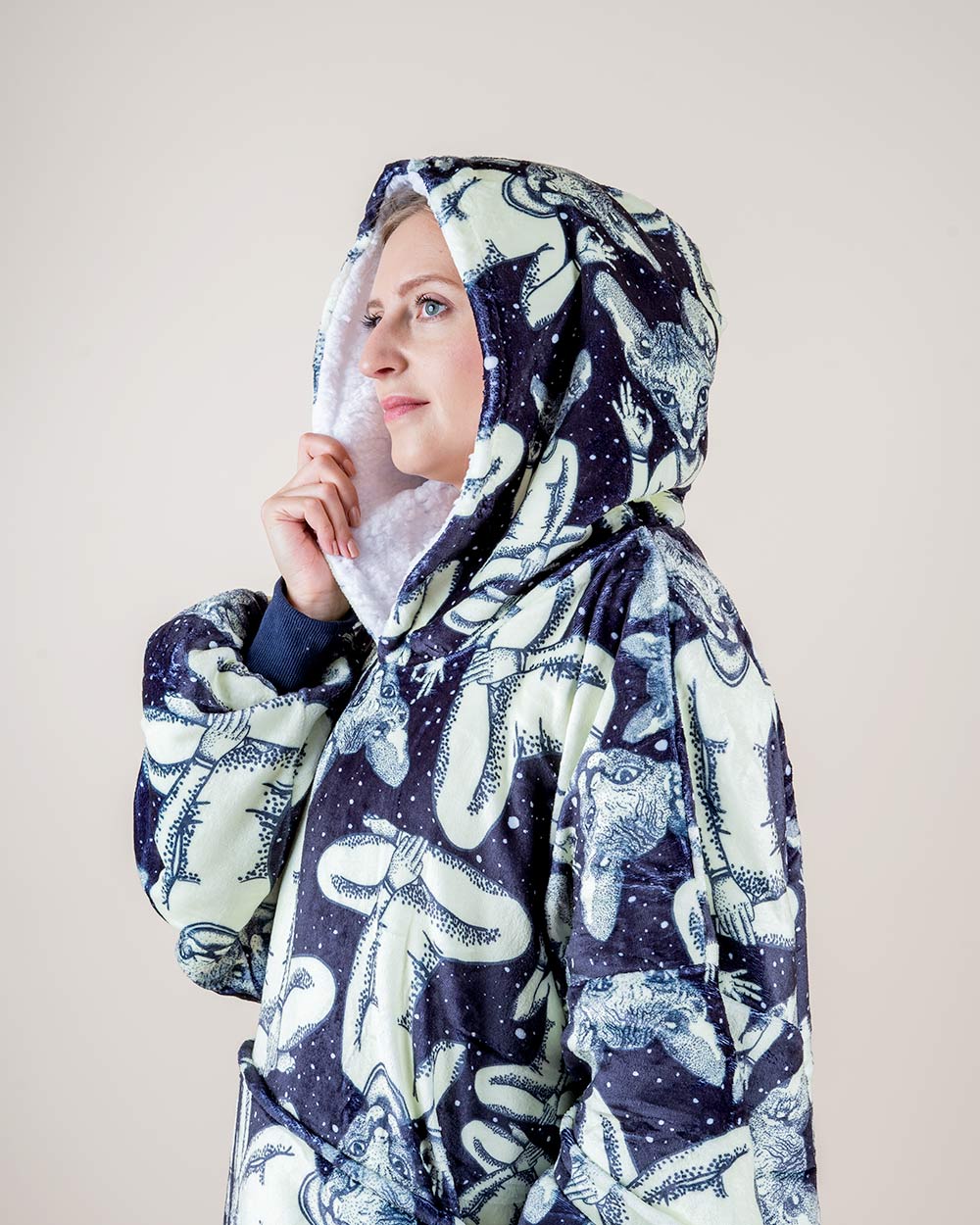 Bluza koc kocobluza w kotki Sfinks SPIRIT