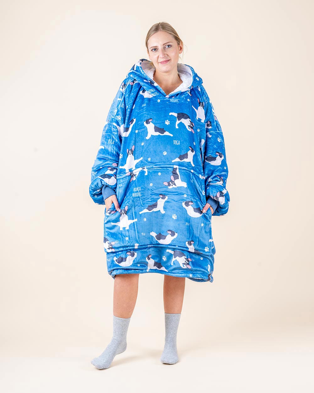 Bluza koc kocobluza w buldożki YOGI