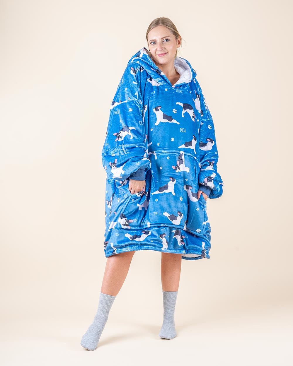 Bluza koc kocobluza w buldożki YOGI