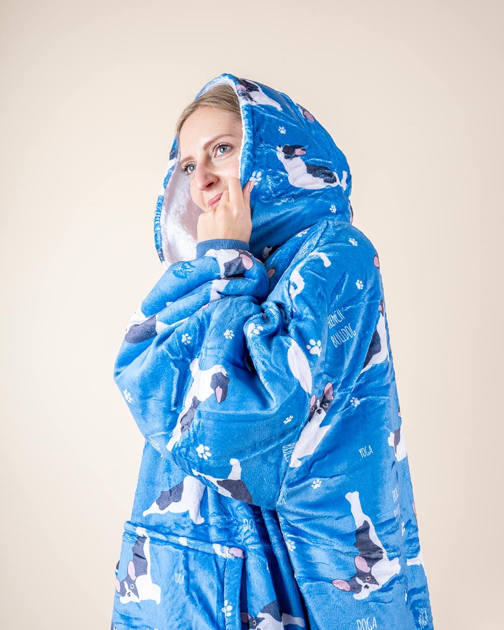 Bluza koc kocobluza w buldożki YOGI