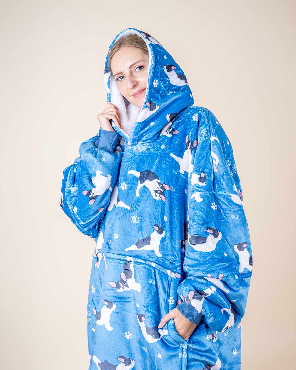 Bluza koc kocobluza w buldożki YOGI