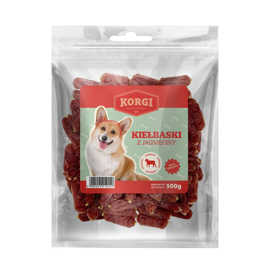 Przysmak dla psa KORGI Kiełbaski z jagnięciny UNISZKI 500G