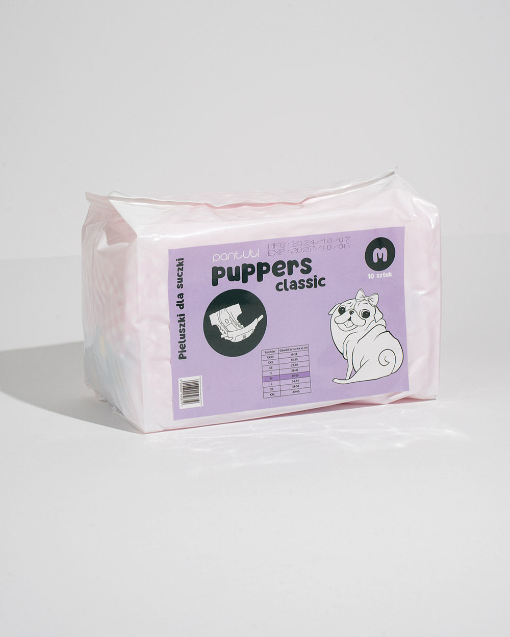 Chłonne pieluchy dla suczki PUPPERS CLASSIC