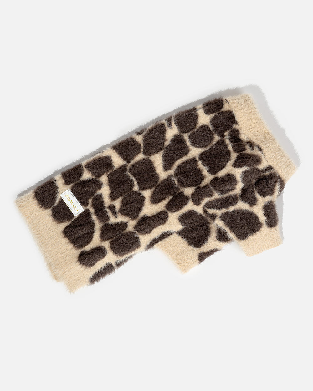 Ciepły elastyczny sweter dla psa w panterkę BREGO