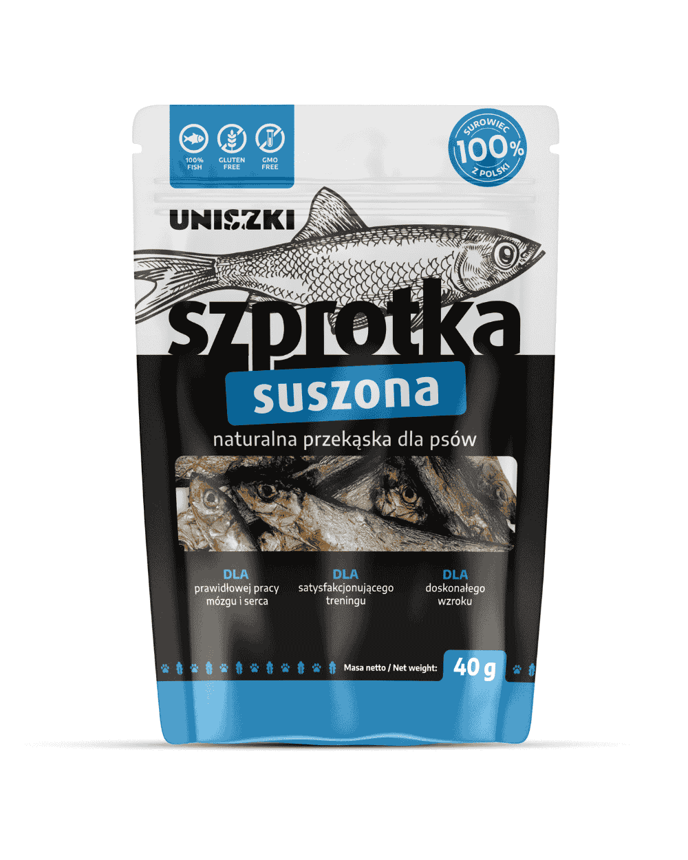 Przysmak dla psa szprotka suszona UNISZKI 40g